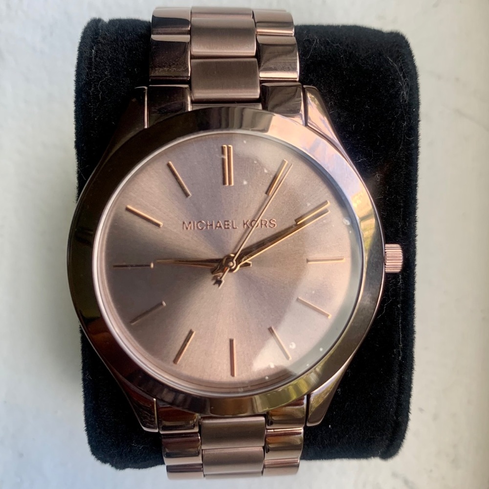 Michael Kors Slim Runway Brown Steel Watch MK3418
